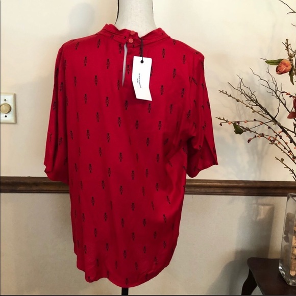 NWT CIRCUS Blouse W/ Nutcrackers Peter Pan Collar - Picture 4 of 8